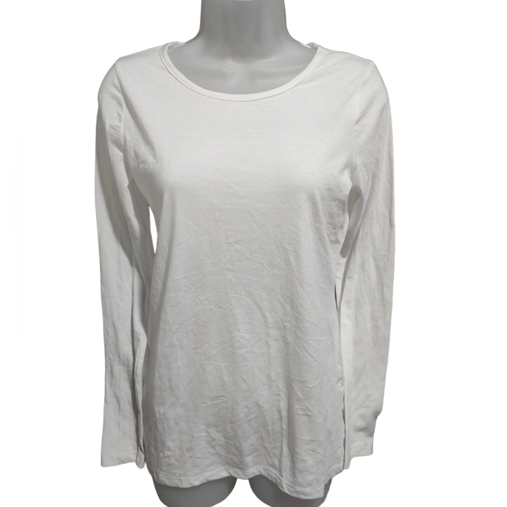 Poof Women's Long Sleeve Tee White Small